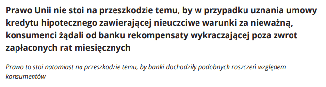 wyrok tsue frankowicze