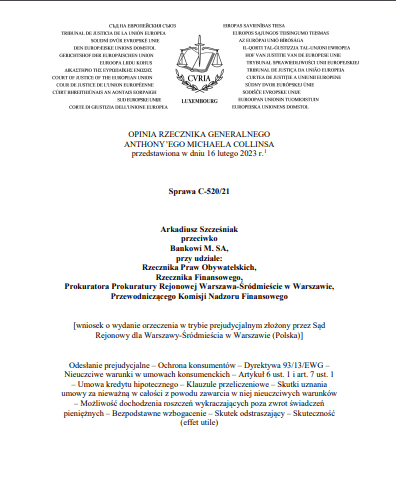 opinia Rzecznika TSUE sprawa C-520/21